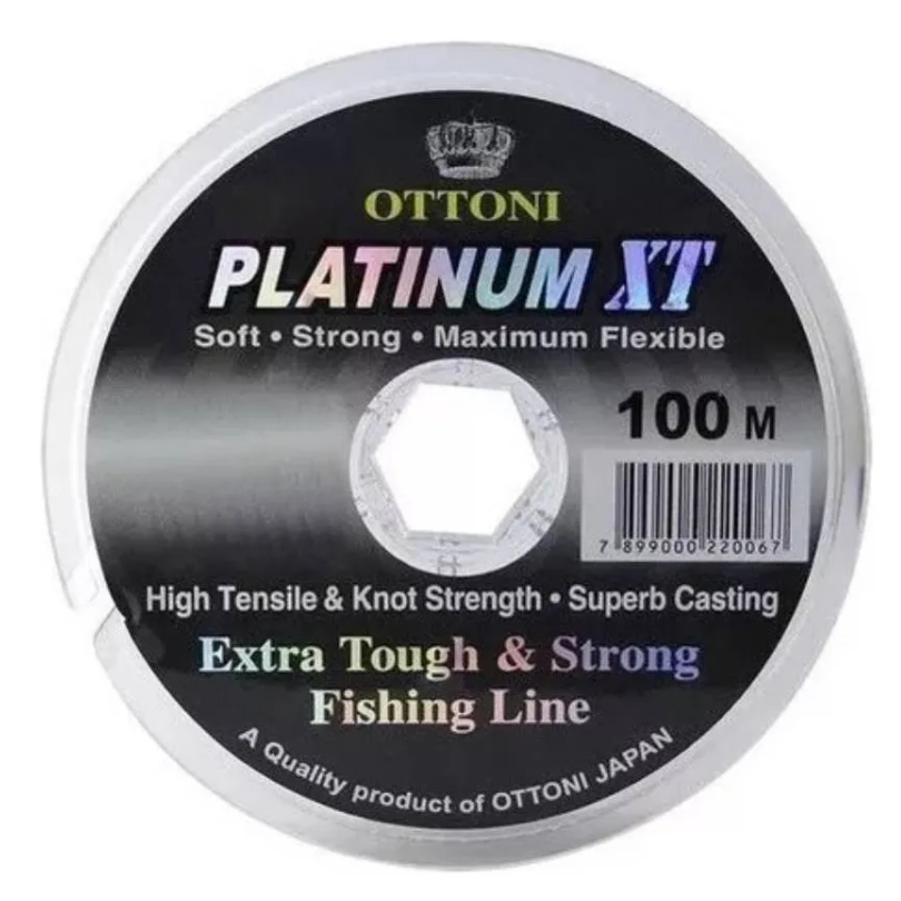 Linha Pesca Monofilamento Platinum XT Ottoni 100m 0,40mm 25kg