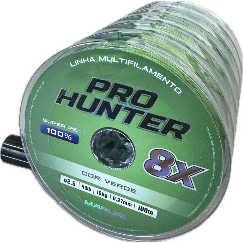 Linha Pesca Multifilamento Maruri Pro Hunter 8x - 600 Metros