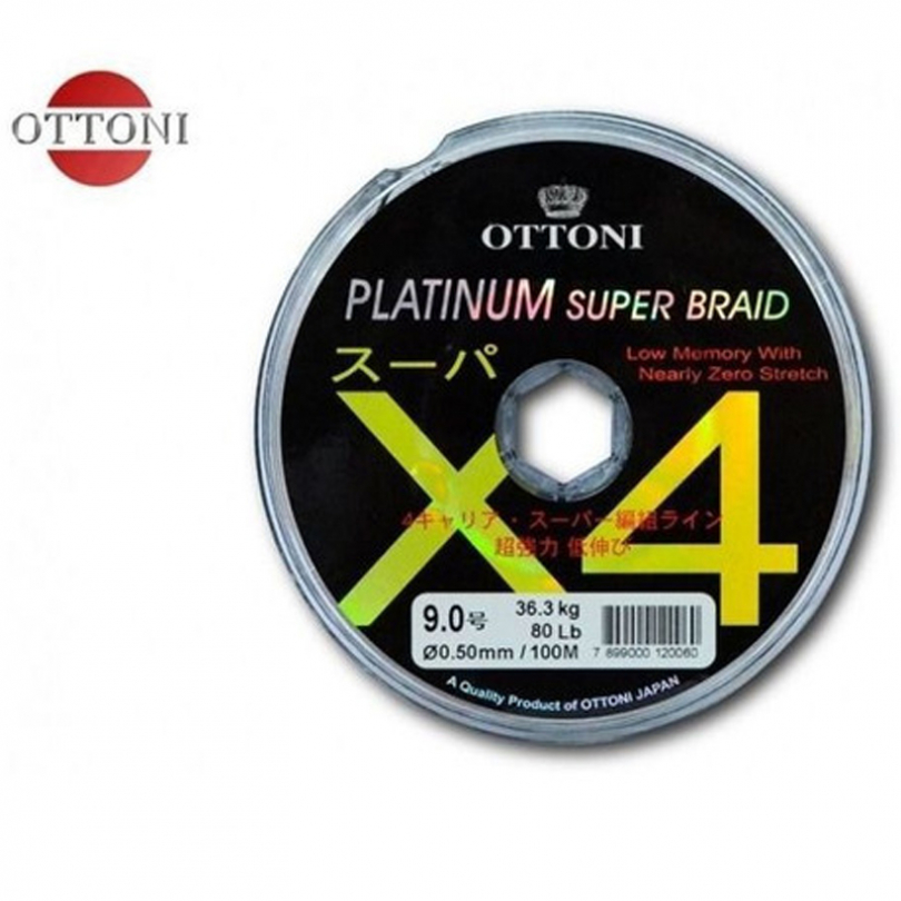 Linha De Pesca Platinum X4 100 metros