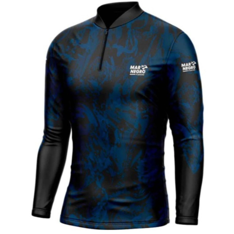 Camiseta Premium De Pesca Com Proteção Solar Clean Black - Mar Negro ( G1 G2 G3 )