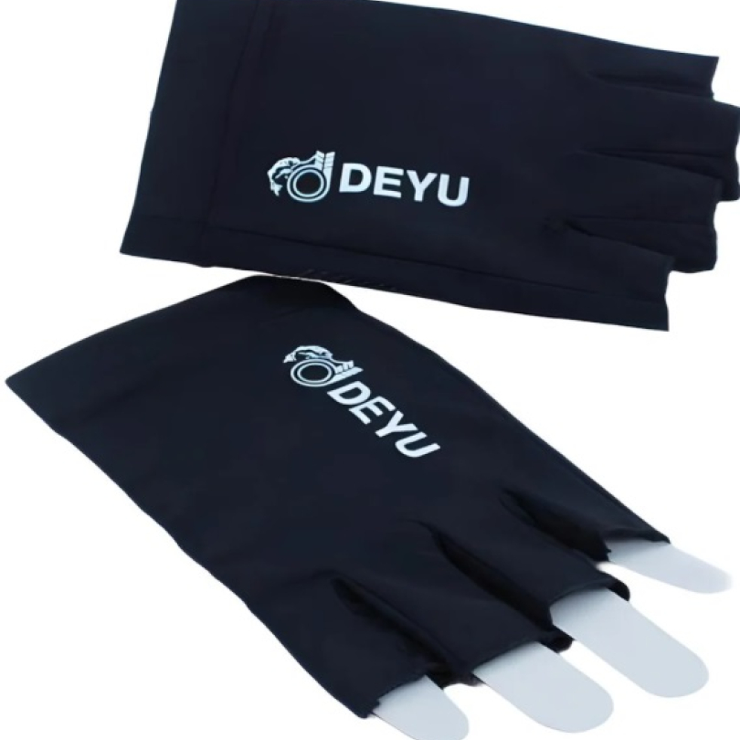 LUVA DE PESCA COM PROTEÇÃO UV DEYU PRETA