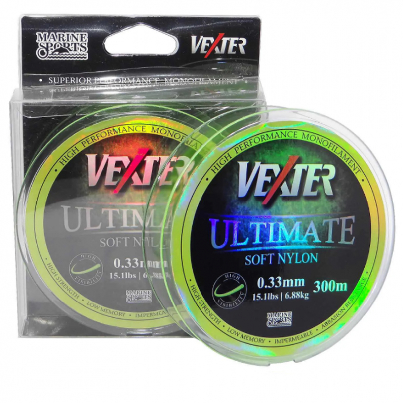 LINHA VEXTER ULTIMATE SOFT NYLON MONOFILAMENTO 300m