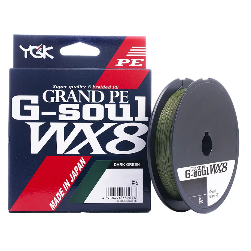 Linha Pesca Multifilamento YGK G-Soul WX8 Grand PE 8 Fios 300m Verde