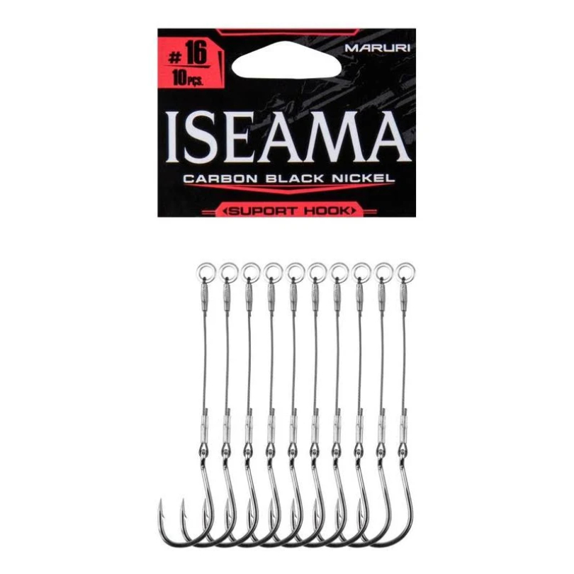 Anzol Em Aço Carbono Encastoado Iseama 10un n 16 - Maruri