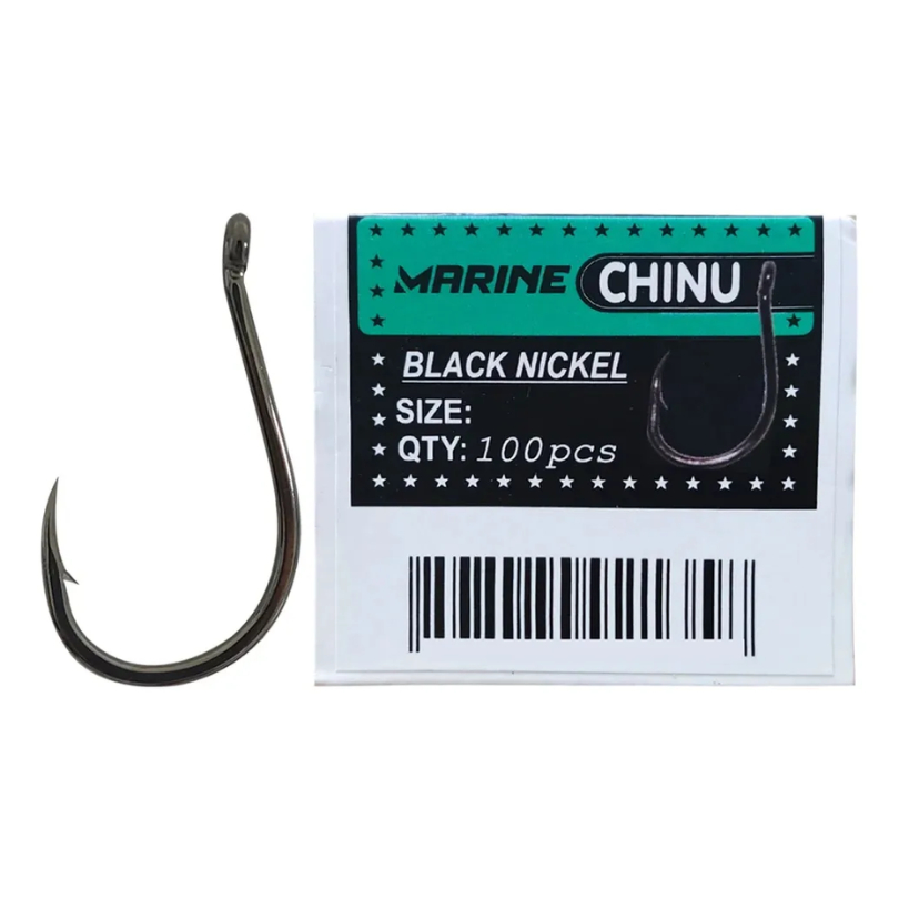 Anzol Chinu Black Nickel Marine Sports Nº 5 Caixa 100 Pçs