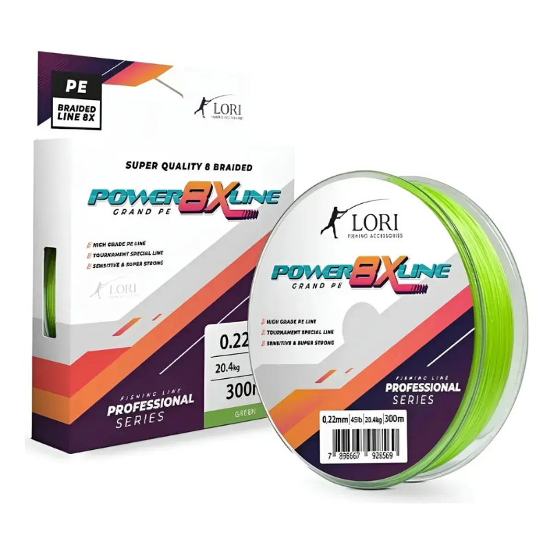 Linha Lori Power Line 8x 300m Verde 0,25mm