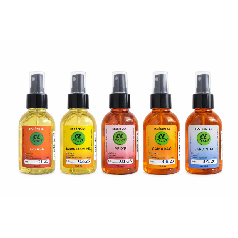 Essencia para pesca diversos sabores