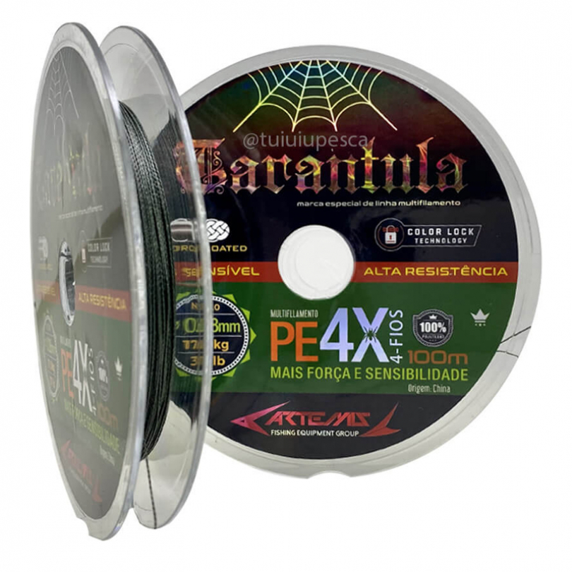 Linha Multifilamento Artemis Tarantula 4X – 100m