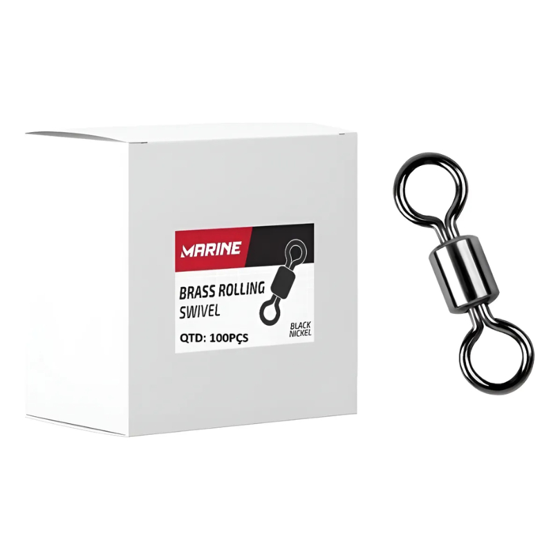 Girador Marine Sports Brass Rolling Swivel BRS Tamanho 1 100 Peças