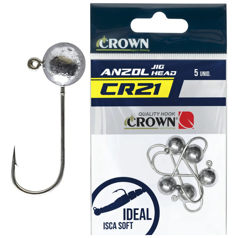 Anzol Jig Head Crown Cr21 N°2/0 7