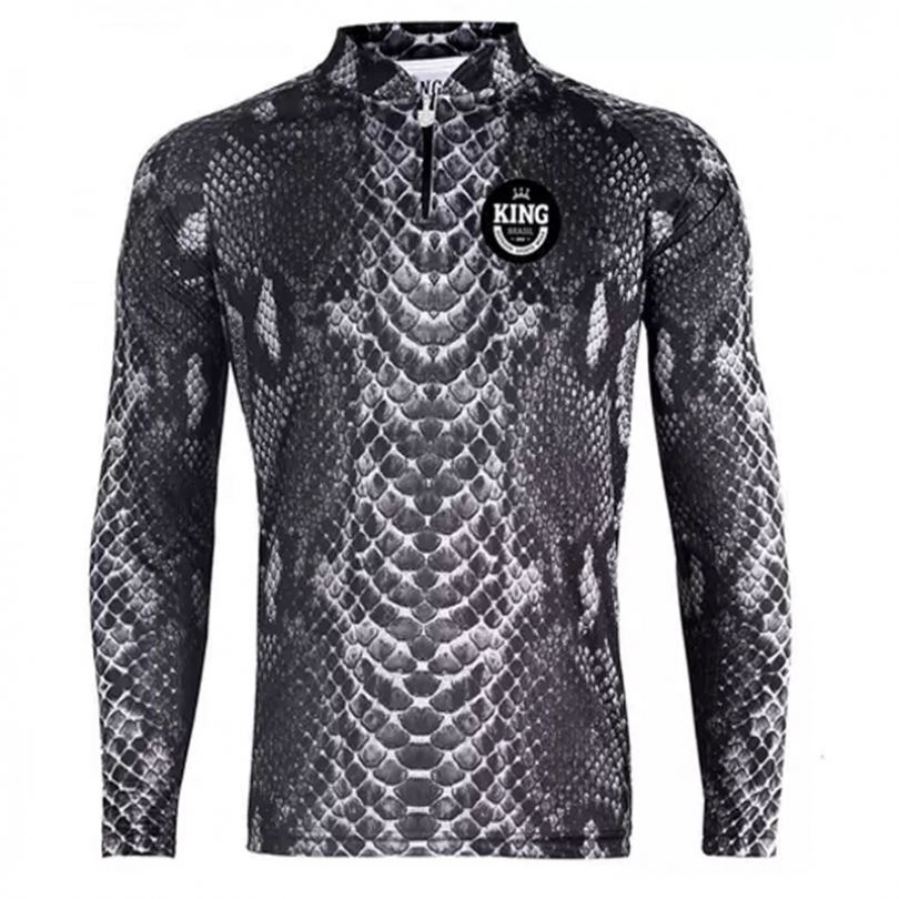 Camiseta De Pesca King Proteção Solar Uv Viking 17 - Pele Cobra - King Brasil