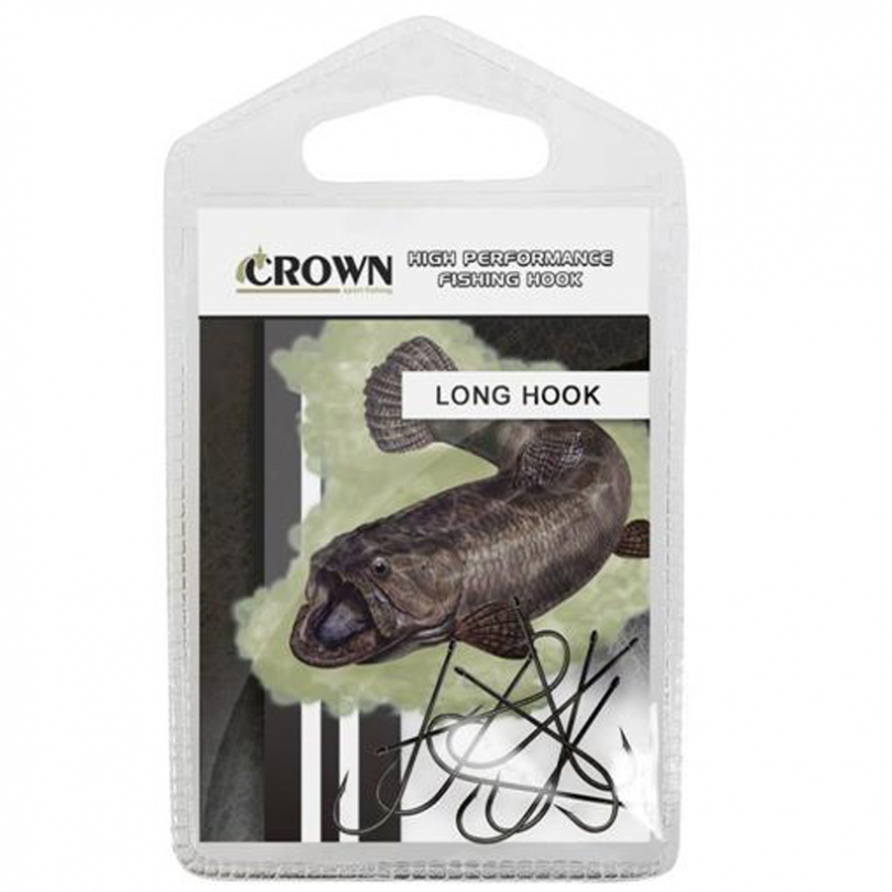 Anzol Crown - Long Hook Black 2/0