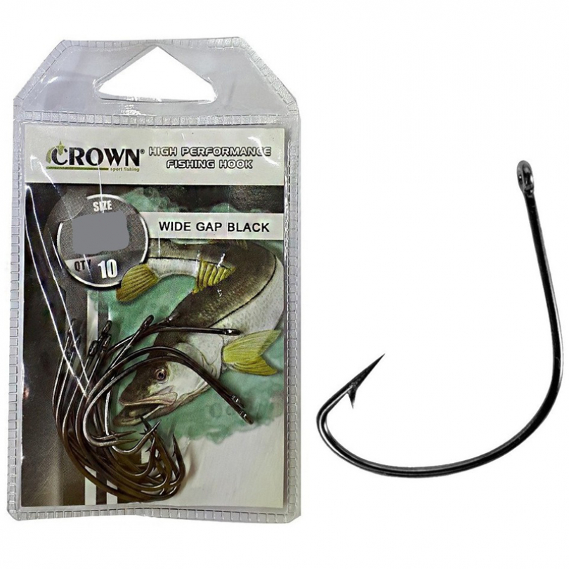 Anzol Wide Gap Black Crown 2/0 