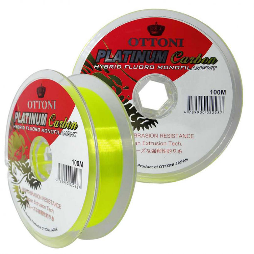 Linha Ottoni Platinum Carbon Yellow carretel c/ 100 mt