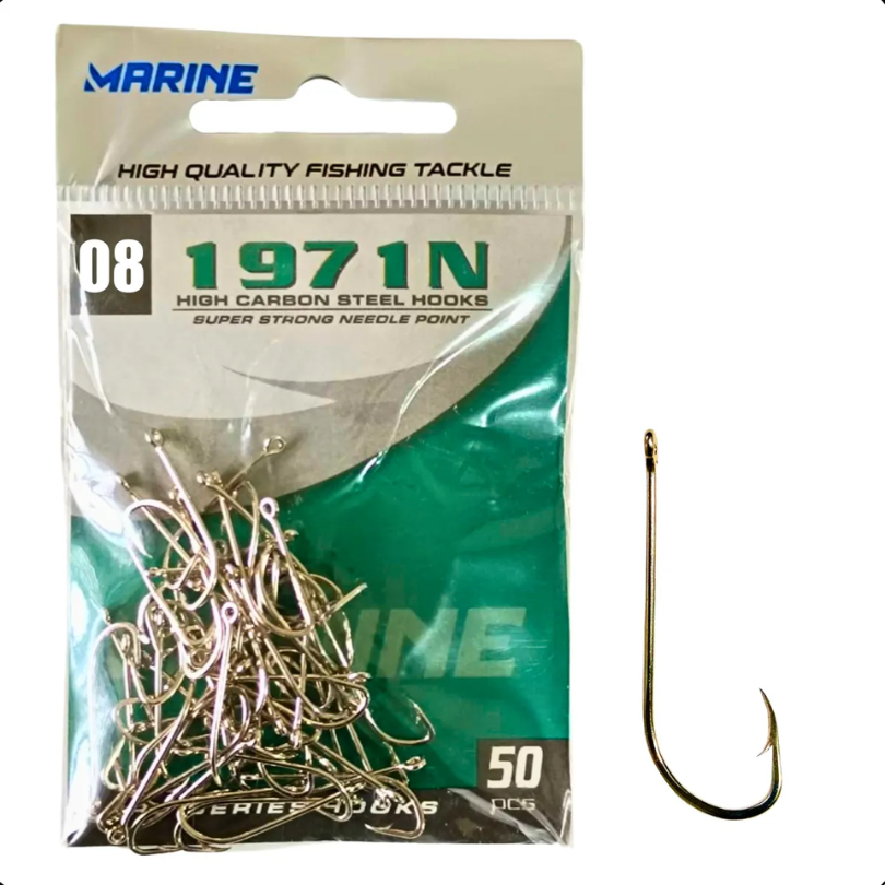  Anzol 1971N N8 50pçs Marine Sports