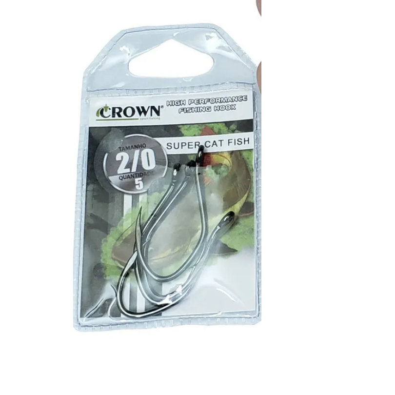 Anzol Super Cat Fish Nº 2/0 Crown- C/5 Unidades