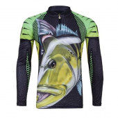 Camiseta de Pesca King Proteção Uv Kff-107
