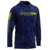 Camisa para Pesca Mar Negro Sublimada com Capuz – Blue (P ao GG)