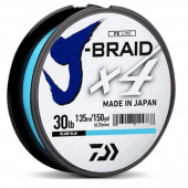 Linha Daiwa J-Braid x4 multifilamento 135m AZUL