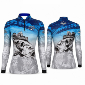 Camisa de pesca New fisher com proteção UV (infantil ao EX)
