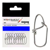 Snap Unilock Aço Inox 0,80mm 10un - Bóias Barão N°0