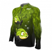CAMISETA DE PESCA MAR NEGRO INFANTIL TAMBA BABY (50UV+)