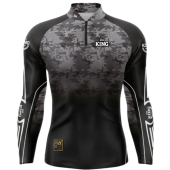 CAMISETA DE PESCA KING BRASIL COM PROTEÇÃO UV 50+ (KFF649) camuflada