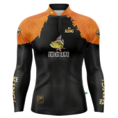 CAMISETA DE PESCA KING BRASIL COM PROTEÇÃO UV 50+ (KFF600) tucunaré preto