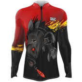Camiseta de Pesca Proteção Uv50 Mar Negro - Tucunaré Mal M 50uv+( P,M,G,GG)