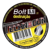 Parafuso Technogun 5.5 mm Alumínio