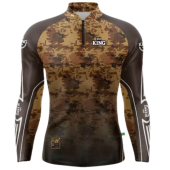 CAMISETA DE PESCA KING BRASIL COM PROTEÇÃO UV 50+ (KFF301) camuflada